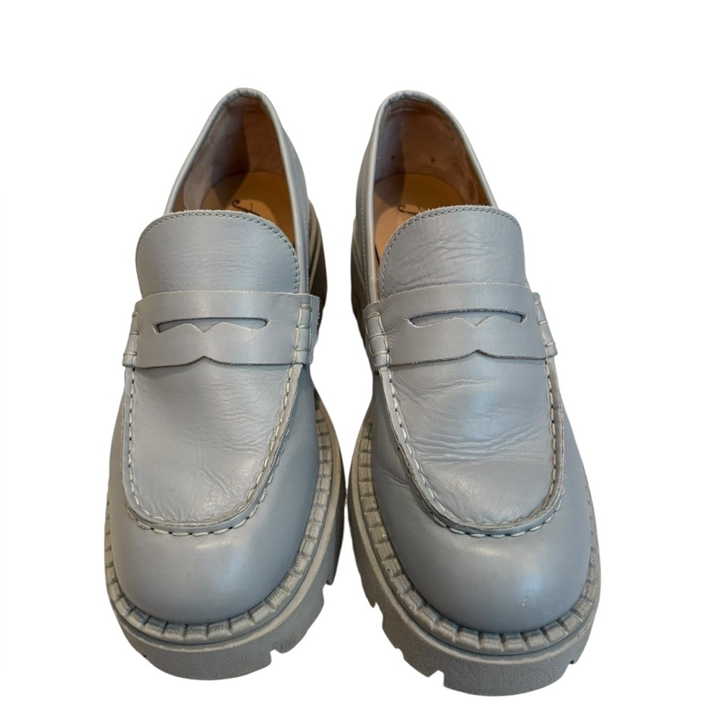 Free People Lyra Lug Sole Loafer in Dusty Blue, Sz EU 38 - Picture 6 of 16